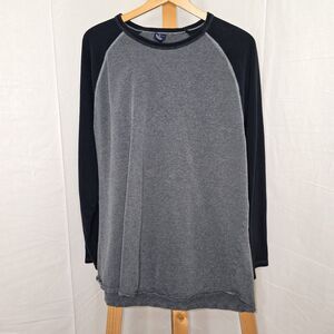 Gap Long Sleeve Blue And Grey Shirt Size Medium